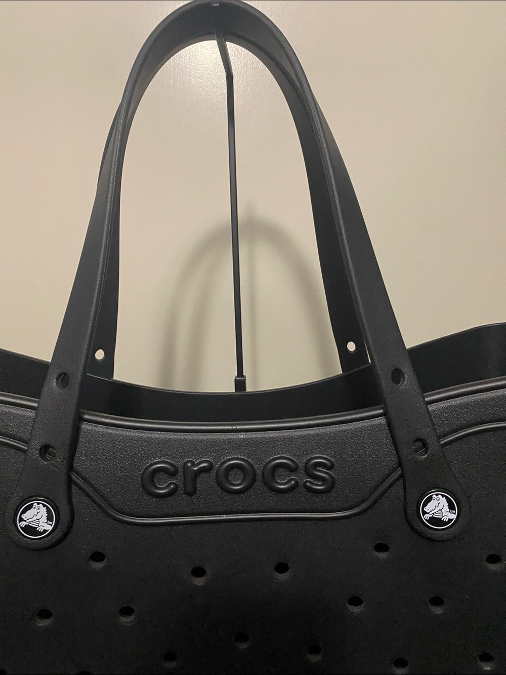 CROCS Large Black Perforated Tote - Picture 2 of 11